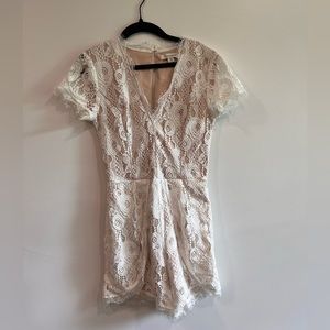 White Lace Romper